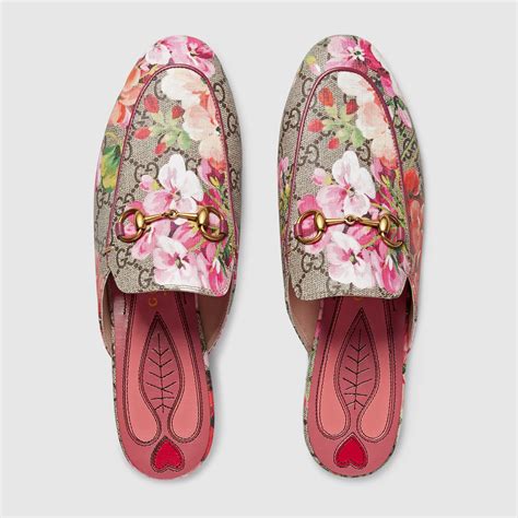 gucci slippers floral